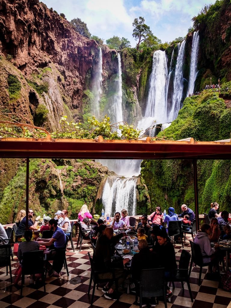 Les cascades d'ouzoud se situant a 160 KM de Marrakech.